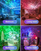 One Fire Galaxy Projector Star Projector Teen Girl Gifts for Boys Gift Ideas Women Gifts Birthday Gifts 360 Effects Northern Lights Night Light Projector Lava Lamp 15 White Noise+Bluetooth Room Decor