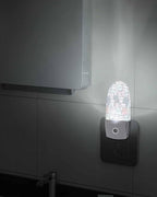 Night Light Plug into Wall, Cats Animals Lines Cute Peach Gray White Pale Turquoise Popsicle Shape Night Light LED Nightlight with Light Sensors for Kids Bedroom Hallway