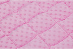 TONGDADA Weighted Lap Blanket 7lbs for Adult,Perfect for Relaxation, Lounging, Napping, Sleeping & Travel,Luxury Minky Weighted Body Blanket,Weighted Throw Blanket-Pink Minky Dot, 29" x 24"