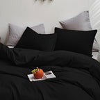 Cottonight Black Comforter Cal King Men Black Bedding Comforter Set California King Dark Color Modern Quilts Blanket Soft Breathabel Gothic Comforter Set for Adults Teens