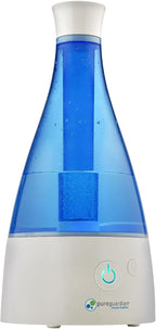 PureGuardian Ultrasonic Cool Mist Humidifier, 30 Hrs. Run Time, 0.5 Gal. Tank Capacity, 350 Sq. Ft. Coverage, Small Rooms, Quiet, Filter Free, Silver Clean Treated Tank, H940AR
