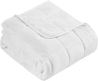 CuteKing Weighted Blanket for Adults: Weighted Blanket with Premium Glass Beads - Breathable Heavy Blanket for Comfort Sleep - Thick Blanket for Adult All Season (20lbs, 48"x72", White)