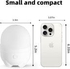 SEEDSEEL 150ML Cordless Battery Powered Essential Oil Diffuser, 7 Hours Run Time,Mini Portable Rechargeable Diffuser with 7 LED Color Changing Lights (White)
