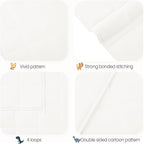 HOSUKKO Weighted Blanket - 7 lbs White Heavy Blanket - Breathable Blanket(41 * 60 inches, 7 lbs)