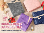 yescool Pink Weighted Blanket 3 lb Small Weighted Lap Blanket for Girls, Cooling Weighted Throw Blankets Minky Heavy Blankets, for 20-45lbs, 36 * 48in