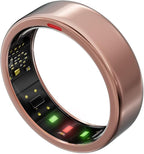 POBOVi Smart Ring for Women Men- Sleep/Fitness/Stress/Heart Rate Tracker- Menstrual Records - 5 Days Battery Life - Wireless Charging - No APP Subscription - iOS & Android Compatible(Rosegold,Size 7)