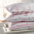 Rod's Dusty Rose Pink Cowgirl (Sham)-Vintage Western Cowgirl-Pink and White-Standard Sham Size (20x26in.)-Reversible-Cotton