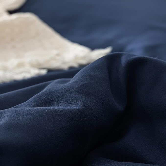 Cottonight Navy Blue Comforter Set California King Men Navy Bedding Set Dark Blue Comforter Set Breathable Soft Quilts Blanket Bedding Comforter Sets for Women Men Cal King Bed