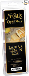 McCall’s Candles | Laura's Lemon Loaf | Scented Wax Melt | Tart Lemon, Buttery Pound Cake & Sweet Cream | 6-Piece Break-Apart Bar | 12–24 Hours Per Wedge | Poured in the USA | 5.5 oz