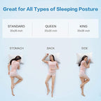 KEYOOHOME Shredded Memory Foam Pillows for Sleeping,Bed Pillows King Size Set of 2 Pack Cooling Adjustable,Good for Side and Back Sleeper with Washable Removable Cover