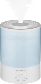MegaWise Ultrasonic Cool Mist Humidifier | Quiet Operation, Top Fill, Auto Shut-Off | Ideal for Bedroom, Baby Room, and Plants (3.5 L)