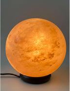 NB Himalayan Pink Salt Globe Shape Lamp with dimmer Switch and a Pair of Bulbs