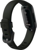 Fitbit Inspire 3 Health &-Fitness-Tracker with Stress Management, Workout Intensity, Sleep Tracking, 24/7 Heart Rate and more, Midnight Zen/Black One Size (S & L Bands Included)