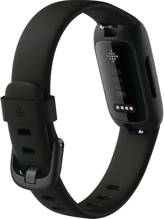 Fitbit Inspire 3 Health &-Fitness-Tracker with Stress Management, Workout Intensity, Sleep Tracking, 24/7 Heart Rate and more, Midnight Zen/Black One Size (S & L Bands Included)