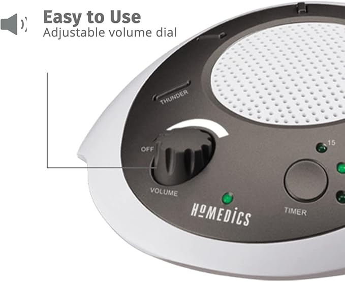 Homedics SoundSleep White Noise Sound Machine, Gold, Small Travel Sound Machine with 6 Relaxing Nature Sounds, Portable Sound Therapy for Home, Office, Nursery, Auto-Off Timer, by Homedics (Pack of 3)