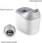Homedics Ultrasonic Portable Humidifier – Small Air Humidifiers for Bedroom, Plants, Office, Travel – Cool Mist Humidifiers, Uses Standard Water Bottle, White