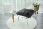 Liyee12 inch Grey Square Faux Fur Rug, Small Product Photography Background, Perfect for Jewelry, Mini Bags, Nail Art, Small Vases and Other Desktop Photography (1pcs Grey)