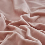 CLOTHKNOW Pink California King Comforter Set Velvet Bedding Comforter Sets Soft Flannel Comforter with 2 x Pillow Cases