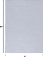 SAFAVIEH Washable Rug Faux Rabbit Fur Shag Collection - 5' x 7', Light Grey, Slip Resistant & Easy Cleaning, Ideal for Living Room, Bedroom, Kids Playroom, Nursery, Dining Space (FRF976F)