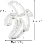 GUOCHENG Banana Neon Sign, Banana Shaped LED Night Light Battery&USB Power Hanging Neon Decor for Wall Bedroom Baby Room Christmas Party(Hanging)