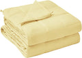 yescool Weighted Blanket for Adults (20 lbs, 60” x 80”, Yellow) Cooling Heavy Blanket for Sleeping Perfect for 190-210 lbs, Queen Size Breathable Blanket with Premium Glass Bead, Machine Washable