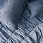 Intelligent Design Twin Comforter Set, Velvet Comforter Set , Luxury Diamond Quilting Comforter Set, Fluffy Comforter Bed Set with Decorative Pillowand 1 Sham, 3 Piece Blue, Twin/Twin XL