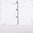 QPANCY Kids Satin Pajamas Sets Baby Boy Girl Button-Down Silk Sleepwear 2 Piece Short Sleeve Loungewear Clothes Set
