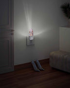 Winter Candy Lodge Turquoise Pine Tree Night Light Plug into Wall, Biscuit Christmas Ball Peach Popsicle Shape Night Light LED Nightlight with Light Sensors for Kids Bedroom Hallway