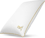 Royal Therapy King Shredded Memory Foam Bed Pillow – Adjustable Memory Foam Pillow for Sleeping, Firm Pillow for Neck & Shoulder Support, Breathable for Back, Stomach, Side Sleepers