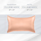 Elegant Comfort 6-Pack Silky Smooth Viscose Satin Pillowcase Set with Hidden Zipper Closure, Dusty Rose, Standard/Queen, 20" x 30"
