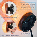 Himalayan Salt Lamp Cord Replacement Kit with Dimmer Switch & 6-Pack 15W E12 Halogen Bulbs, 5ft Cord Base Assembly for Salt Rock Lamps, 110V Adjustable Brightness Cord Set (1)