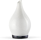 Porseme 280ml Essential Oil Diffuser Glass Color Changing Aroma Air Diffusers Aromatherapy Ultrasonic Cool Mist Humidifier 7 Running Hours Waterless Auto-Off for Sleeping Yoga Office Spa(Pure White)