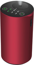 Waterless Essential Oil Diffuser, Battery Powered Mini Scent Air Machine, Aromatherapy Mist Diffuser for Home Room Car Office (Red Aluminum Alloy)