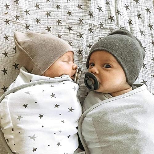 Ely's & Co. Adjustable Swaddles for Newborn, Baby Swaddles 0-3 Months, Swaddle Sack for Baby Girl/Boy, 2 Pack (Grey Star)