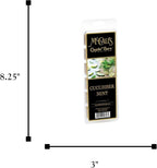 McCall’s Candles | Cucumber Mint | Scented Wax Melt | Cool Cucumber, Garden Mint & Crisp Freshness | 6-Piece Break-Apart Bar | 12–24 Hours Per Wedge | Poured in the USA | 5.5 oz