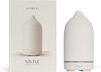 Vitruvi Stone Diffuser, Ceramic Ultrasonic Essential Oil Diffuser for Aromatherapy | Ceramic Diffuser, Diffusers for Home, Oil Diffuser, Housewarming Gift, Original Diffuser | White, 90ml Capacity