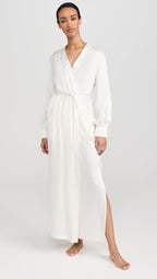 Washable Silk Long Robe