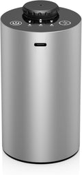 Waterless Essential Oil Diffuser, Battery Powered Mini Scent Air Machine, Aromatherapy Mist Diffuser for Home Room Car Office (Silver Aluminum Alloy)