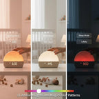 White Noise Sound Machine Sunrise Alarm Clock – 30 Non-Looping Soothing Sleep Sounds with LoFi and Healing Music| 10-Color Ambient Light & Sunlamp | No App Screen Free Sleep for Baby Adults Kids