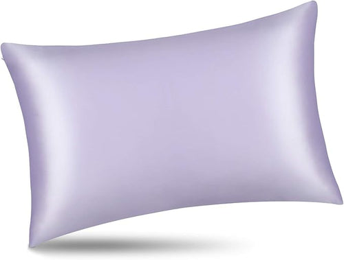 ALASKA BEAR Silk Pillowcase for Hair and Skin, Set of 2 Pure Genuine 22 Momme Mulberry Silk Pillow Cases King Size for Bliss Sleep Better Than Poly Satin, Zipper Closure(2pc, Lavender)
