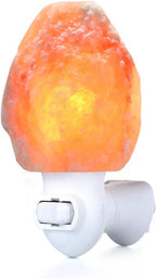 Betus Natural Crystal Himalayan Salt Wall Lamp - Air Purifying Night Light - 360° Rotatable Plug 7W Bulb - Natural