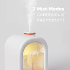 Mipow X Miffy Cool Mist Humidifier - Ultrasonic Quiet Humidifiers, Mini Cute Humidifier with Night Light, 380ml Humidifiers for Bedroom，App-Controlled RGB Light (2.0 Plus-Version) - Pink