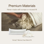Coop Home Goods Extra Oomph Fill, Cross-Cut Memory Foam, Medium Density Pillow Fill, Extra Fill Bag, Refill to Customize Your Premium Adjustable Pillow, GREENGUARD Gold and CertiPUR-US Certified