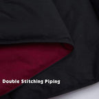 HIG 3pc Down Alternative Comforter Set - All Season Reversible Comforter with Two Shams - Quilted Duvet Insert with Corner Tabs - Box Stitched - Super Soft, Fluffy (Full/Queen, Black)