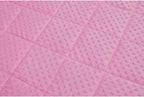 TONGDADA Minky Weighted Blanket | 40''x60'',7lbs | Cozy and Soft Minky Weighted Throw Blanket | Luxury Velvet with Premium Glass Beads | Pink Minky