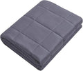 Weighted Idea Weighted Blanket for Adults (Dark Grey,60"x80",20lbs) Cooling Breathable Heavy Blanket with Premium Glass Beads All-Season Soft Thick Comfort
