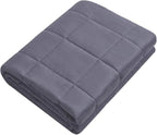 Weighted Idea Weighted Blanket for Adults (Dark Grey,60"x80",20lbs) Cooling Breathable Heavy Blanket with Premium Glass Beads All-Season Soft Thick Comfort