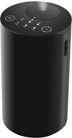 Waterless Essential Oil Diffuser, Battery Powered Mini Scent Air Machine, Aromatherapy Mist Diffuser for Home Room Car Office (Black Aluminum Alloy) (Black)