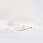 Premium Mulberry Silk Pillowcase for Hair and Skin Made in USA, Anti Acne Pure Silk Pillow Cases White Queen, 100% Real 22 Momme Pillow Cover, Anti Wrinkle, 1 Pc 20"x30" (Queen, White)