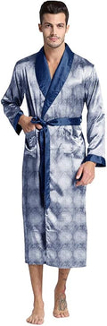 Mens Silky Satin Robe